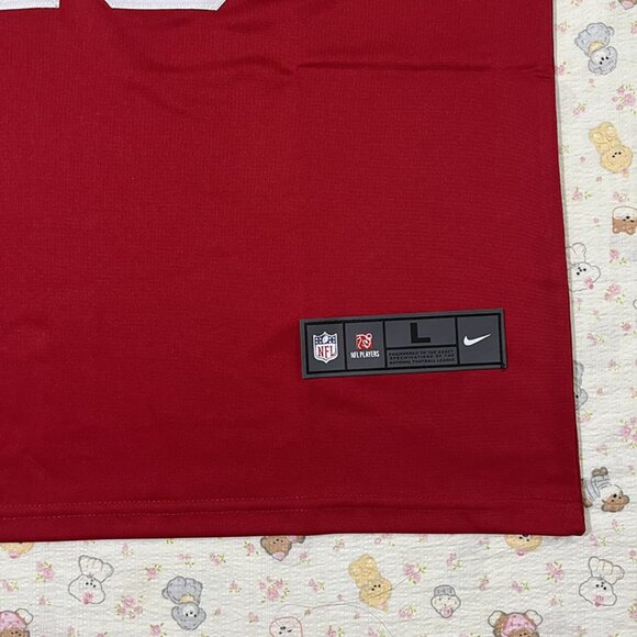 San Francisco 49ers #23 Christian Mccaffrey Red Jersey Size L - Picture 4 of 6